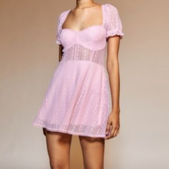 Urban Outfitters Roxie Lace Mini Dress - Picture 1 of 4